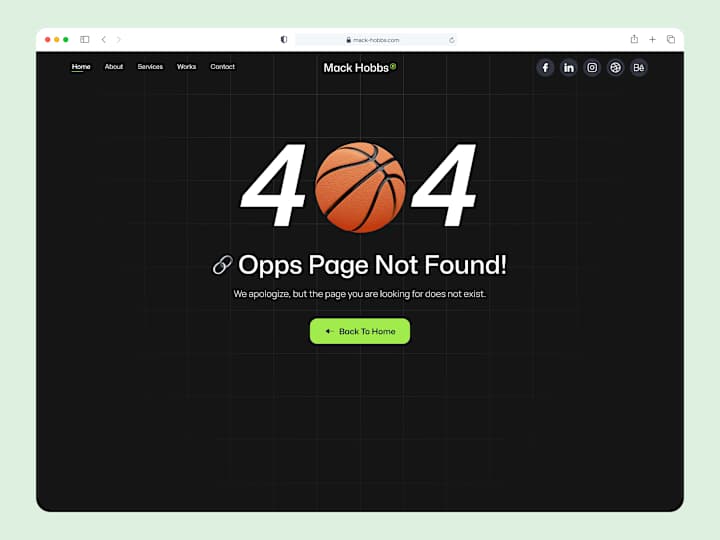 Cover image for Playful 404 Error Page 🚫