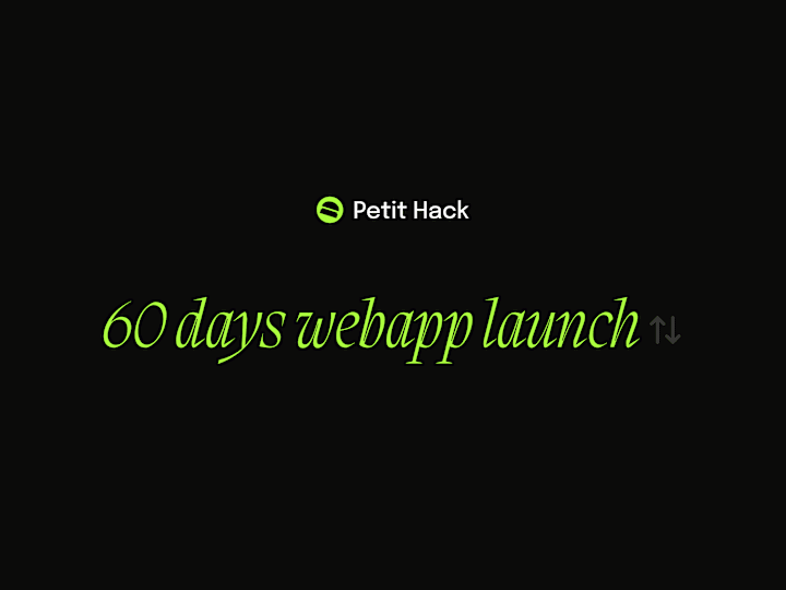 Cover image for 60 days Webapp Launch