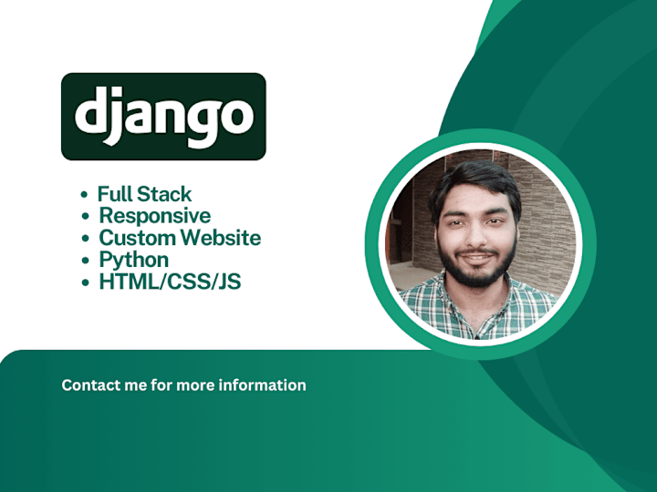 Cover image for I will develop web application in Django and React