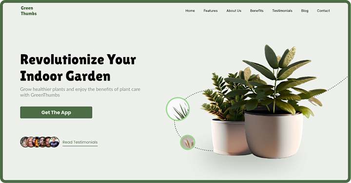 Cover image for Greenthumb - Website Design on Behance