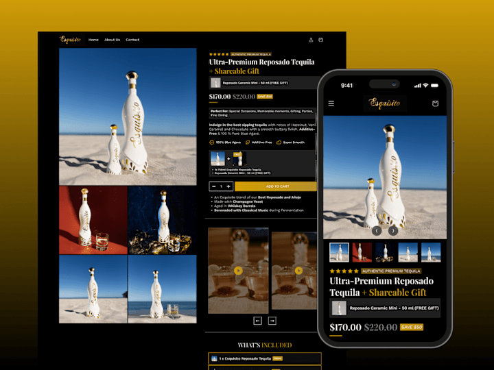 Cover image for Esquisito Tequila Landing Page