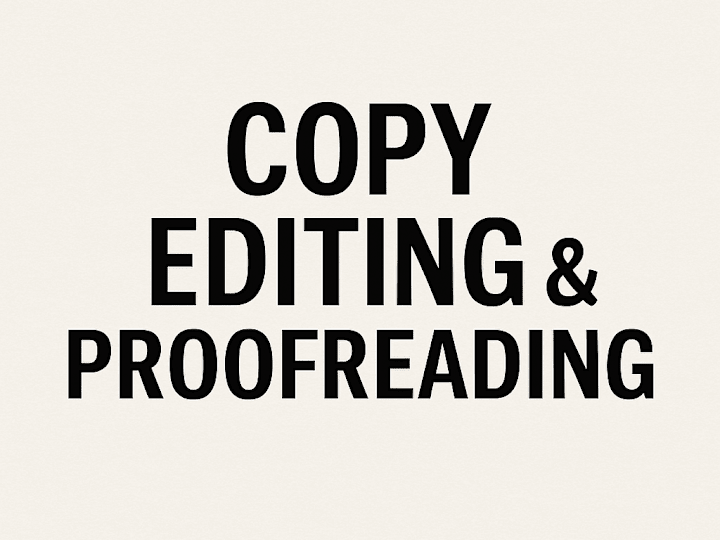 Cover image for Copy Editing & Proofreading – No Fluff, Just Fixes