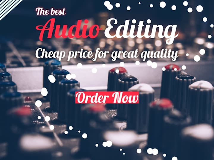 Cover image for Audio editing