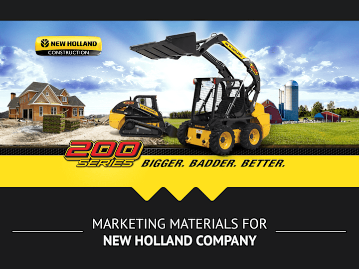 Cover image for New Holland. Marketing materials. Home page update.