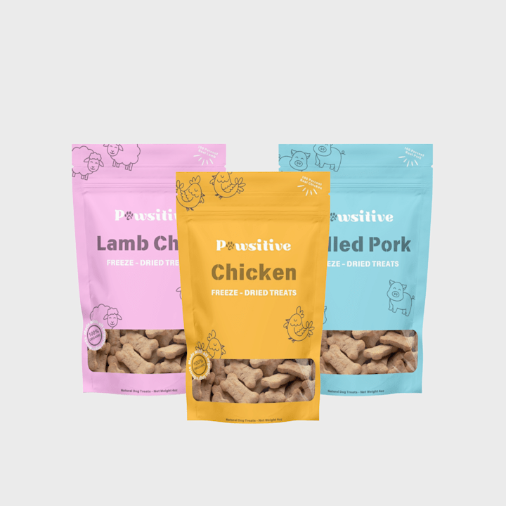 Cover image for Product/Label Design for - PAWSITIVE - freeze dried treats
