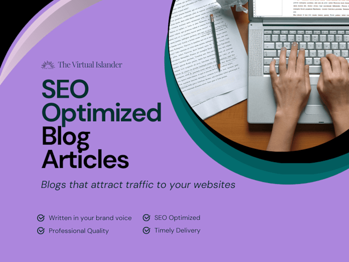 Cover image for SEO Optimized Blog/Article Writing