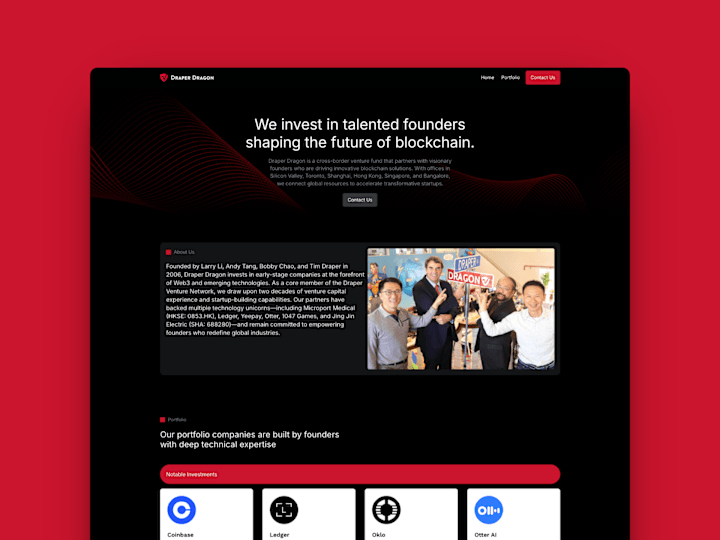 Cover image for Draper Dragon Framer Site Enhancement