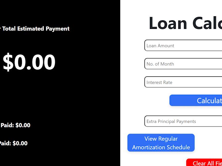 Cover image for Loan Calculator App