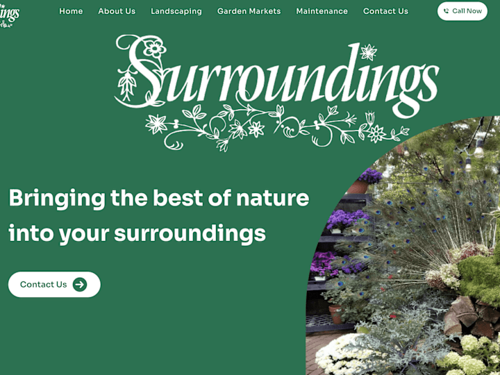 Cover image for Surroundings Landscaping 