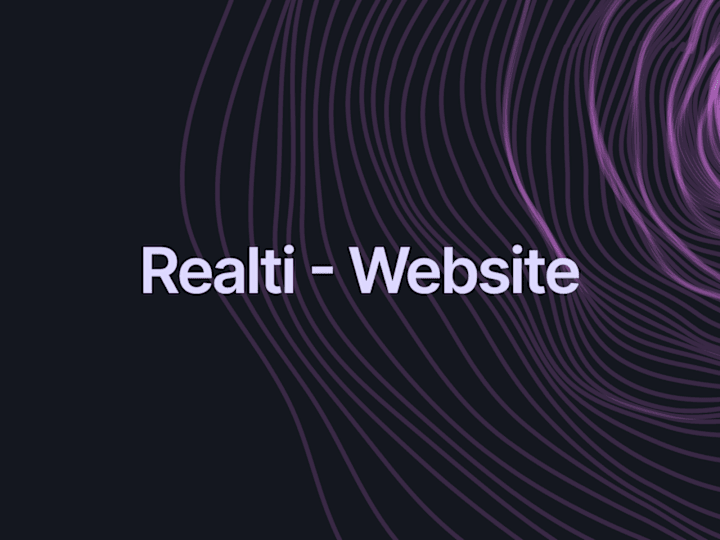 Cover image for Realti - Website