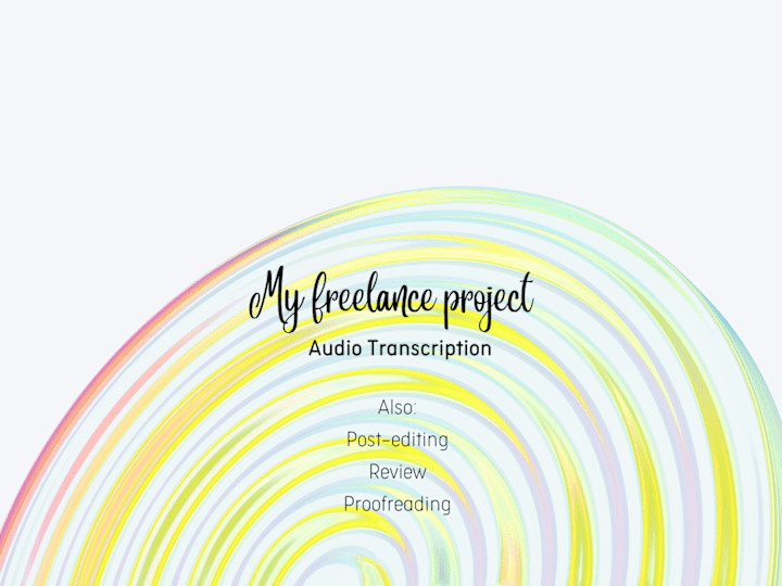 Cover image for Freelance Transcriptions