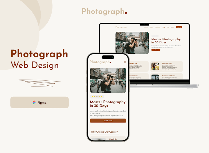 Cover image for Photograph - Landing Page Design