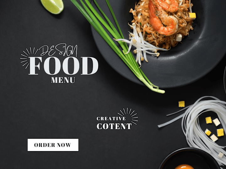 Cover image for I'll design TV menu restaurant menu digital menu board food menu