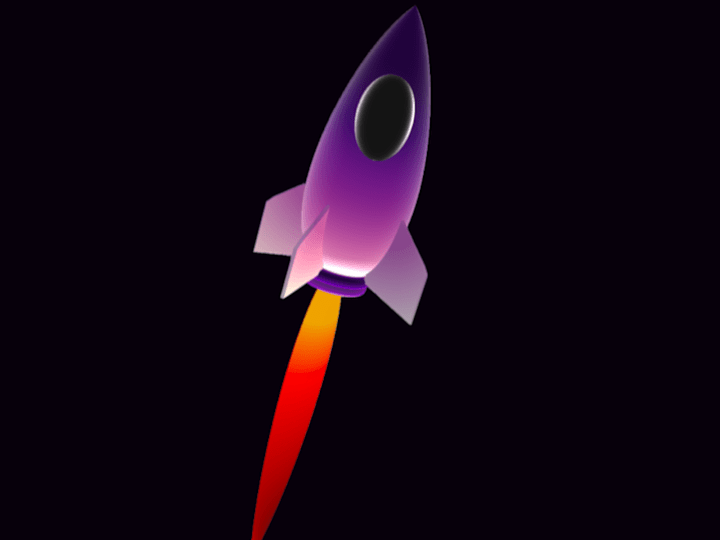 Cover image for Interactive 3D rocket for web site.