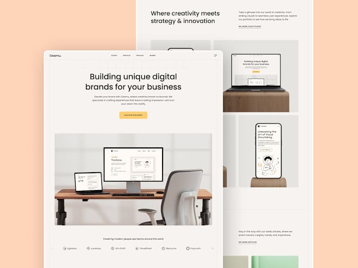 Cover image for Osamu - Creative Agency Framer Template