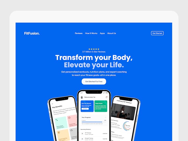 Cover image for FitFusion Landing Page