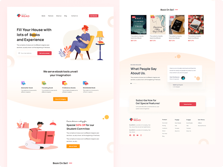 Cover image for Online Book Reader Website