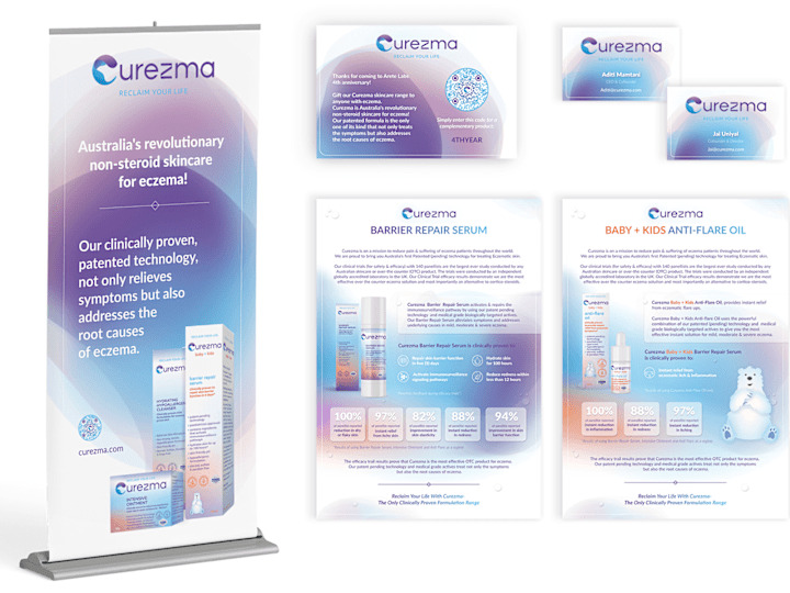 Cover image for Branding & Web design for Cosmetics Brand - Curezma