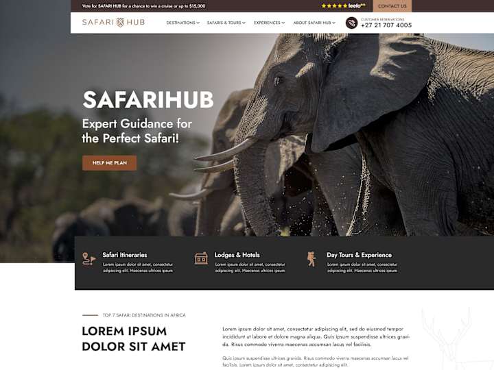 Cover image for SafariHub website design