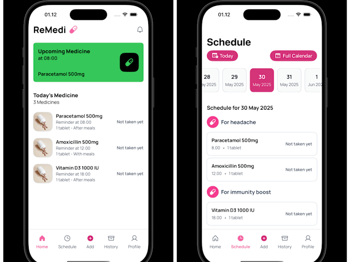 Cover image for ReMedi Medicine Management App Development