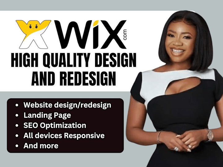 Cover image for I will do wix website redesign, wix website design, wix website