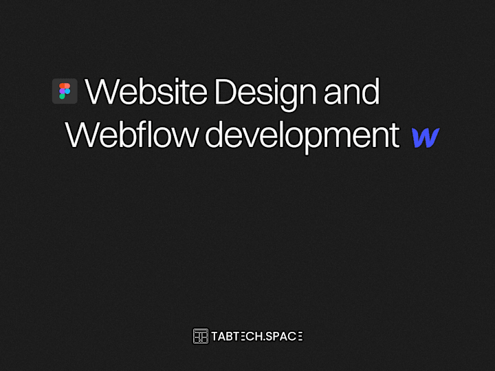 Cover image for Web design and Webflow development