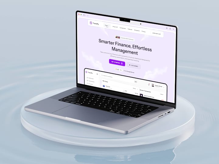 Cover image for Transfly – AI-Powered Finance Landing Page