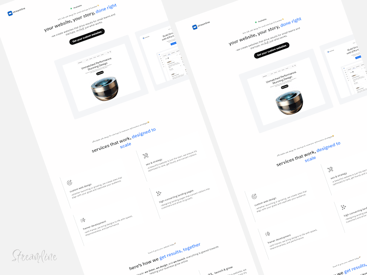 Cover image for Streamline Studio - Framer Development