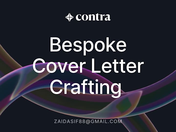 Cover image for Bespoke Cover Letter Crafting