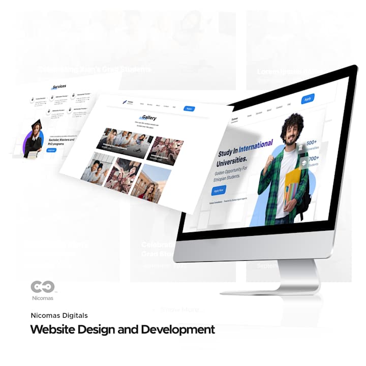 Cover image for Web Design for Educational Consultancy Company