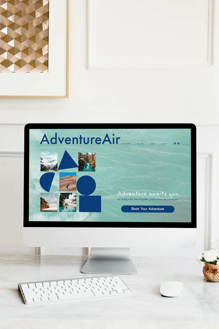 Cover image for Above the fold Web Page Design - Airline