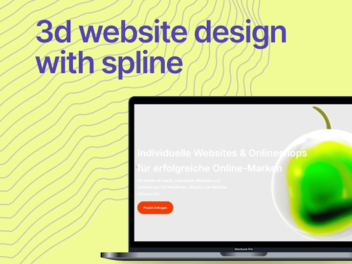 Cover image for 3d website design with spline