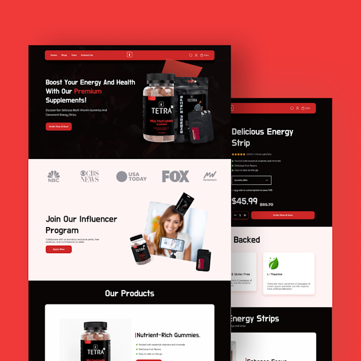 Cover image for Tetra website design