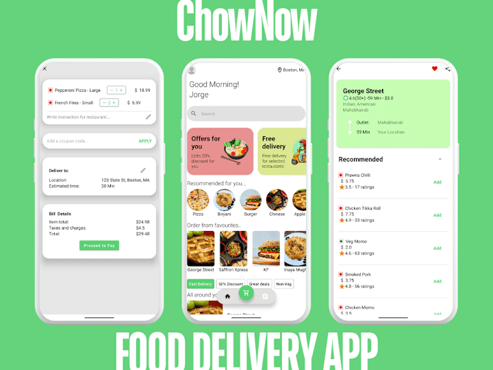 Cover image for ChowNow | Food Delivery App