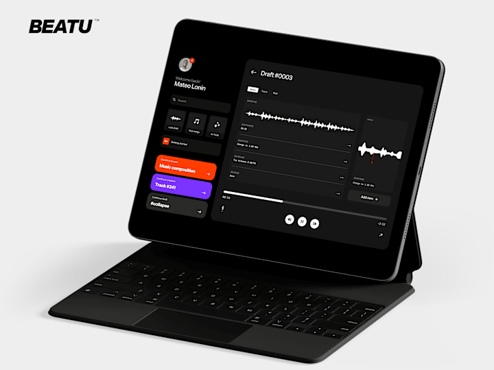 Cover image for Web & App Design —  BEATU Music Production E-Learning