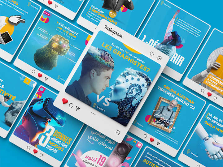 Cover image for Creative social media post design for an education event