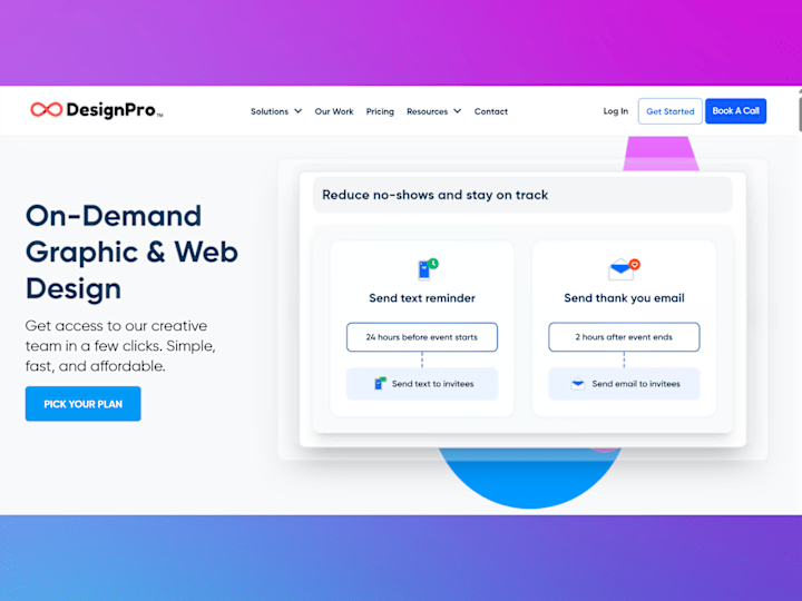 Cover image for DesignPro Portfolio Website Development