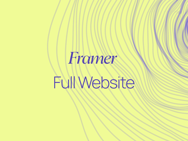 Cover image for Framer design & development (Medium Plan)