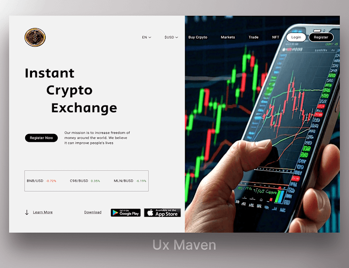Cover image for Crypto Exchange Website :: Behance