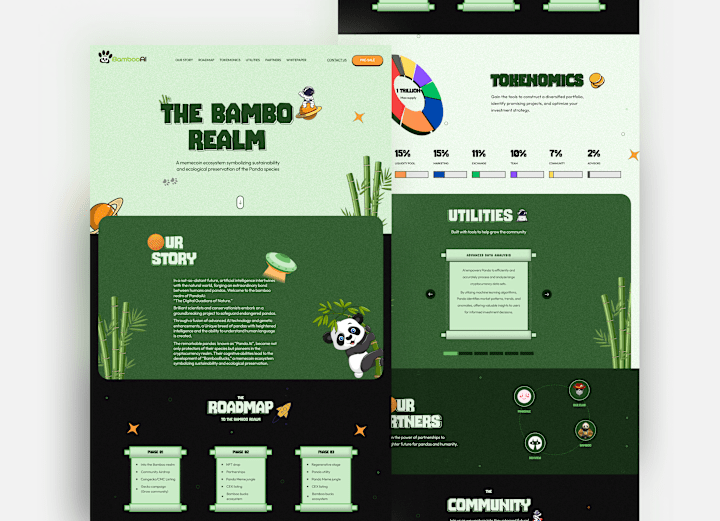 Cover image for BambooAI landing page design