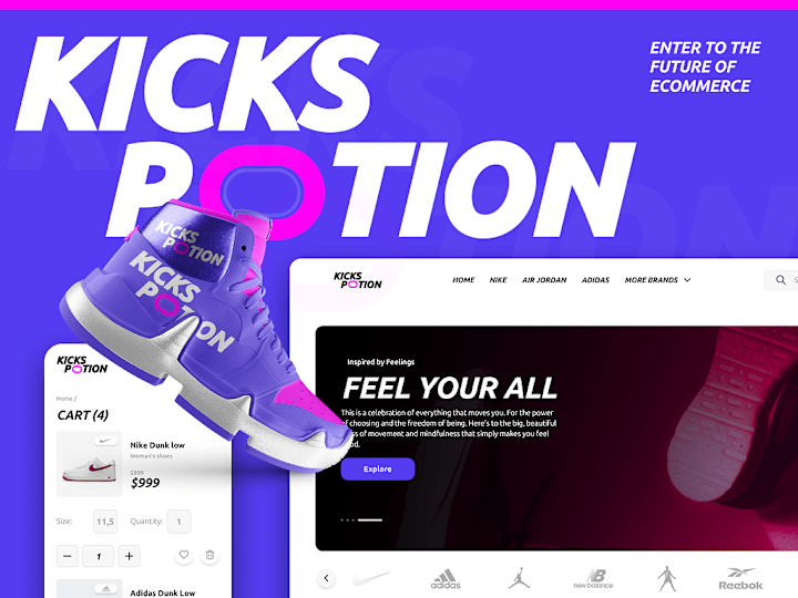 Cover image for Sneakers Store | eCommerce Design Development 🛒