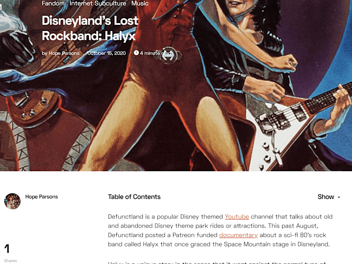 Cover image for Disneyland’s Lost Rockband: Halyx • The Daily Fandom