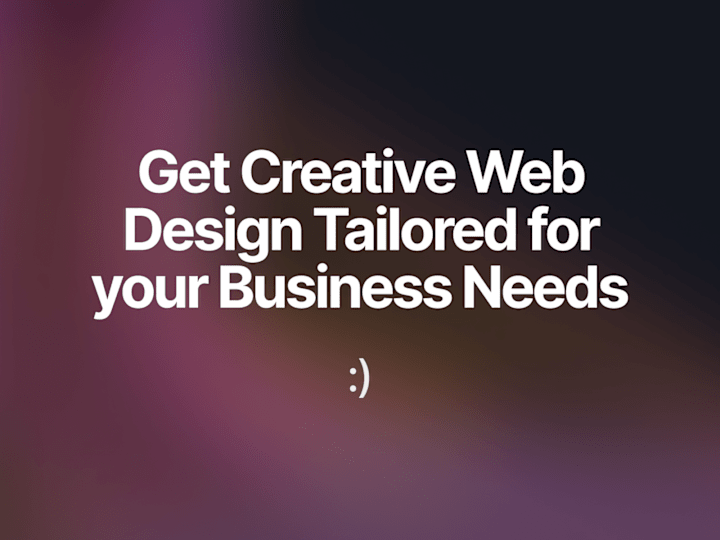 Cover image for A custom Web Design that speaks about your business