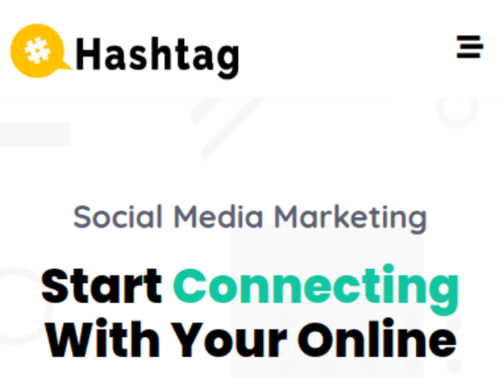 Cover image for Hashtag Marketing Landing Page