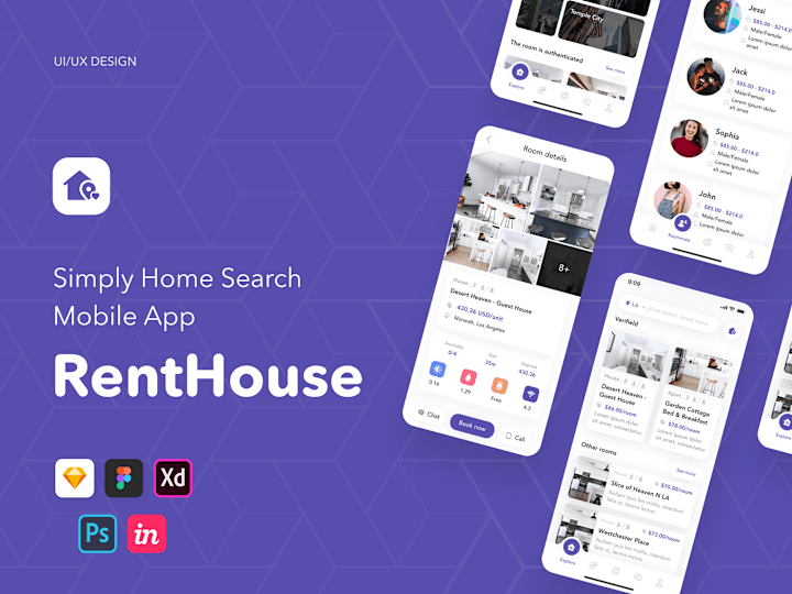 Cover image for RentHouse Design Mobile App