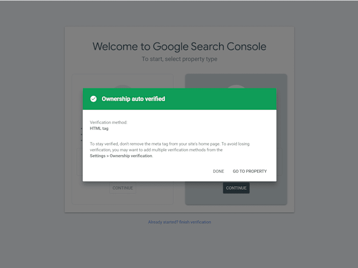 Cover image for Google Ownership Verification