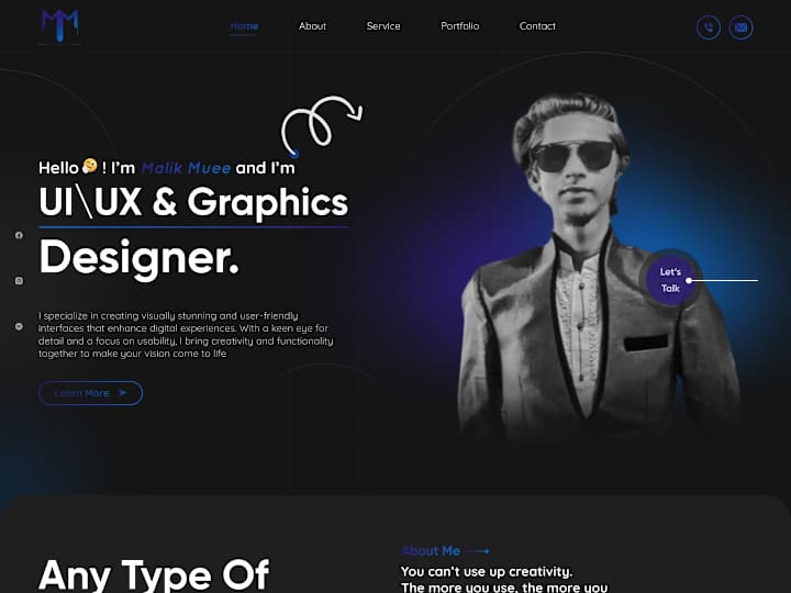 Cover image for Personal Portfolio Website UI Design