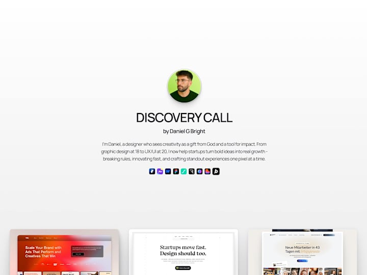 Cover image for Design Consultation • Discovery Call