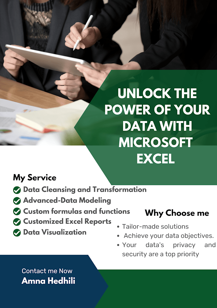 Cover image for I'll transform your data into usable information with Excel