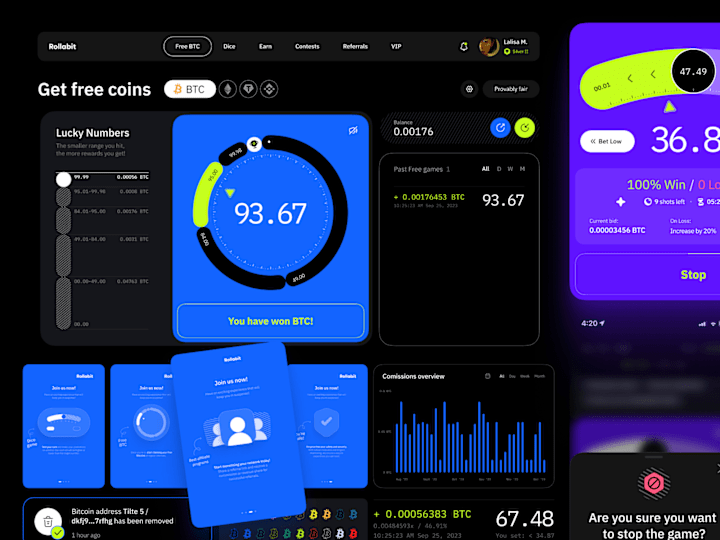 Cover image for Futuristic Crypto Gambling Web App UX/UI